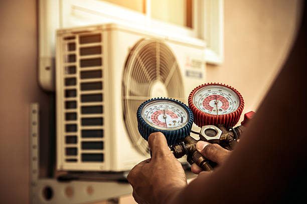 Professional Ductwork Repair technician working in West Orange, TX
